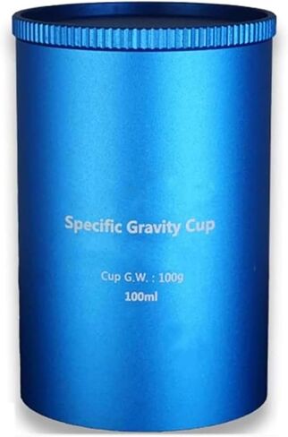 37mm/50mm/100ml Density Pycnometer, Aluminum Alloy Pycnometer with Spill-Proof Cover, Measurement Error 1mg, Large Opening Design, for Paint, Auxiliary Materials and Oil in Kuwait