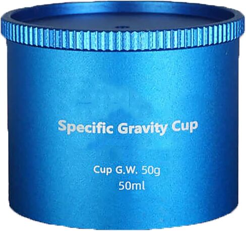 37mm/50mm/100ml Density Pycnometer, Aluminum Alloy Pycnometer with Spill-Proof Cover, Measurement Error 1mg, Large Opening Design, for Paint, Auxiliary Materials and Oil in Kuwait