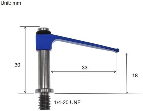 CMM TUNSER CHENS CLAMP CLAMP المشبك لقياس CMM قياس 1/4-20 مؤشر ترابط UNF (1/4-20 طول 55 مم) طول) طولها) in Kuwait