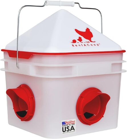Chick2Chicken 10lb 4-Port Feeder for use by up to 20 Chicks /12 Adult Chickens in Saudi Arabia