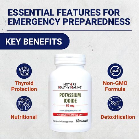 Potassium Iodide Tablet | 130 mg KI Supplement | 30 Tablets in Saudi Arabia