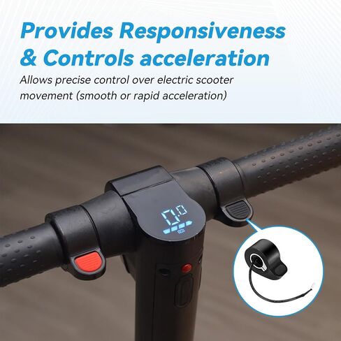 Electric Scooter Thumb Throttle Accelerator & Charging Port Replacement for Gotrax GXL V2 E-Scooter GOTRAX Apex XL XR Ultra Rival Elite Accessories Parts with Hardware in Saudi Arabia