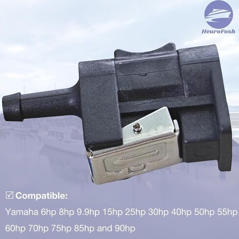 6G1-24305 Fuel Line Connector Pipe Joint for Yamaha 6-90 HP Outboard Engine Side 1/4 Inch Female 6G1-24305-06 18-80414 in Saudi Arabia