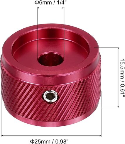 meccanixity 2 PCS مقابض الجهد الألومنيوم ، 1/4 "(6 مم) مقابض التحكم في النغمة العالمية للغيتار ، باس ، تويلي 5/8" الأزرق in Kuwait