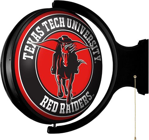 العلامة التجارية للمعجبين NCAA Texas Tech Red Raiders - Dround Rounding Lighted Wall Sign - كرة القدم ، كرة السلة والبيسبول كلية الرياضة - المكتب ، غرفة الألعاب ، كهف المعجبين والجراج - الولايات المتحدة الأمريكية in Saudi Arabia