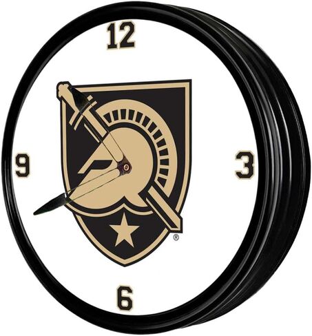 The Fan-Brand NCAA Dayton Flyers - Retro Lighted Wall Clock - Sports Team Bar Sign Décor - Home, Dorm, Garage, Office, Fan Cave in Kuwait