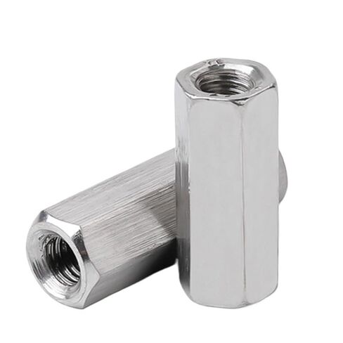 موصل مستدير المكسرات ، M3 - M10 A2 مصوّرات سداسية من الفولاذ المقاوم للصدأ مطول عمود اقتران مفصل توصيل قضيب طويل (M8 × 13 × 55 (2pcs)) in Kuwait