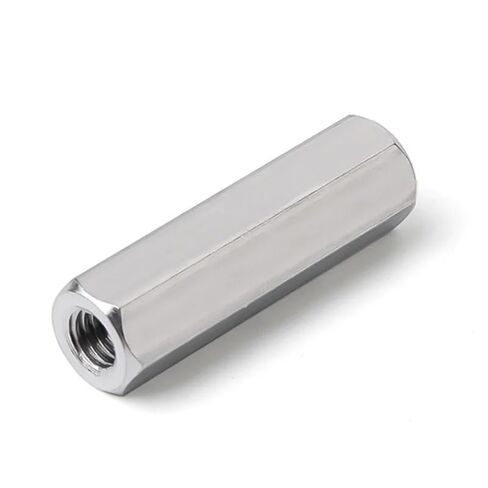 موصل مستدير المكسرات ، M3 - M10 A2 مصوّرات سداسية من الفولاذ المقاوم للصدأ مطول عمود اقتران مفصل توصيل قضيب طويل (M8 × 13 × 55 (2pcs)) in Kuwait