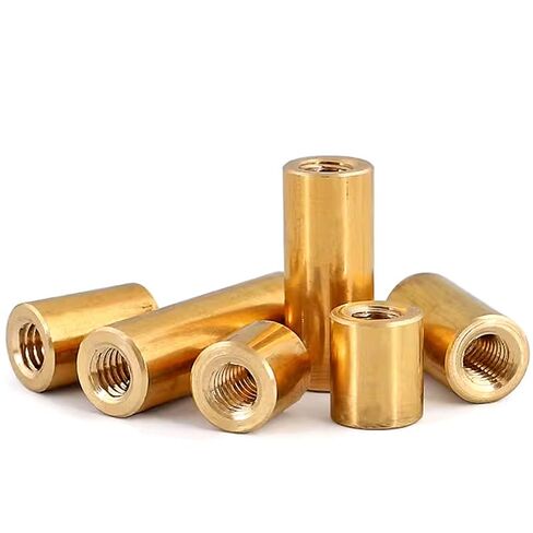 جوز موصل مستدير ، تمتد النحاس الطويل الطويل مقترن الجوز M6-M12 طول 5 مم ~ 100 مم كم مفصل أنبوبي الأكمام (M12x55x18mm 1pcs) in Kuwait