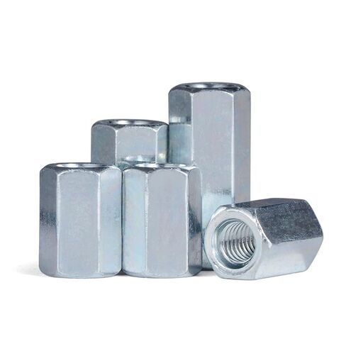 موصل مستدير المكسرات ، M5-M24 الزنك مسدس سداسي سداسي تمتد موصل القضبان الطويل كمصور اقتران الأنبوبية (M10x13x30 2pcs) in Kuwait