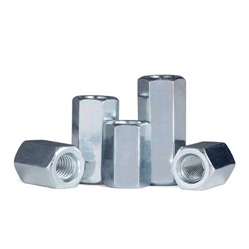 موصل مستدير المكسرات ، M5-M24 الزنك مسدس سداسي سداسي تمتد موصل القضبان الطويل كمصور اقتران الأنبوبية (M10x13x30 2pcs) in Kuwait