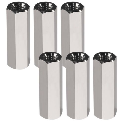 موصل مستدير المكسرات ، 6pcs M8 304 الصلب غير القابل للصدأ Allen Extension Senxagonal Nuts Connector طول 24 مم-40 مم (M8x13x24mm) in Kuwait