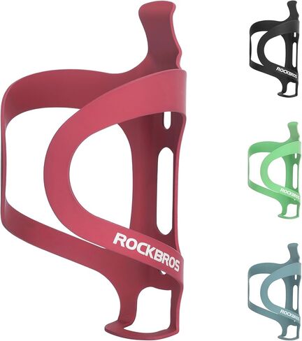 روكبروس دراجة ماء زجاجة القفص حامل خفيفة الوزن سبيكة الألومنيوم دراجة مياه حامل أقفاص أقفاص آمنة ل MTB ، الطريق ، دراجة الحصى ， Blcak in Kuwait