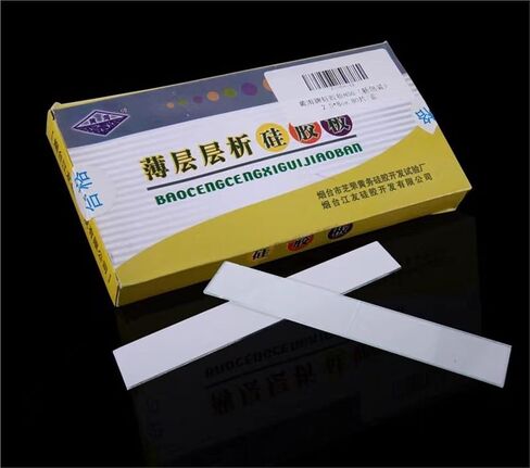 HSGF254 طبقة كروماتوجرافيا صفيحة السيليكا هلام ، لوحة كروماتوجرافيا طبقة رقيقة مختبر HPTLC (100 × 100 مم 20 ٪) in Kuwait