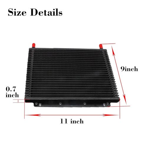 Aluminum transmission cooler kit,Cooling protection, Improving car performance,11 x 9.5 x 0.7 inches in Kuwait