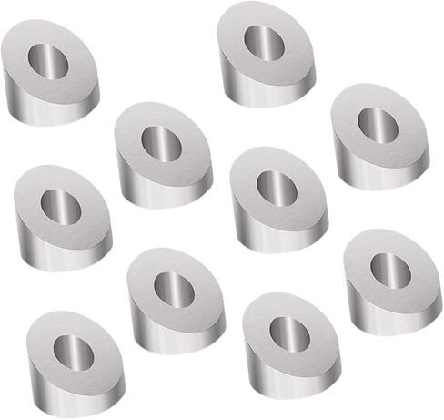Lifkome 10pcs غسالات مشطوفة عن تصميم زاوية كابلات الكابلات المصنوعة من الفولاذ المقاوم للصدأ لمشاريع درابزين درج DIY متوافقة مع حبل سلك الفولاذ المقاوم للصدأ in Saudi Arabia