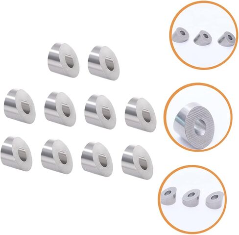 Lifkome 10pcs غسالات مشطوفة عن تصميم زاوية كابلات الكابلات المصنوعة من الفولاذ المقاوم للصدأ لمشاريع درابزين درج DIY متوافقة مع حبل سلك الفولاذ المقاوم للصدأ in Saudi Arabia