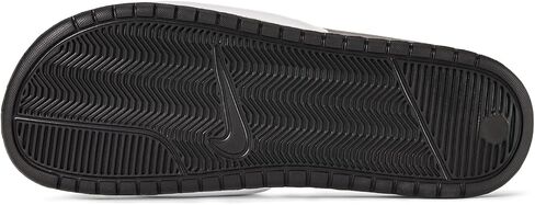 Nike Men's Benassi JDI Slides Athletic Sandal, Black/White, 10 in Kuwait