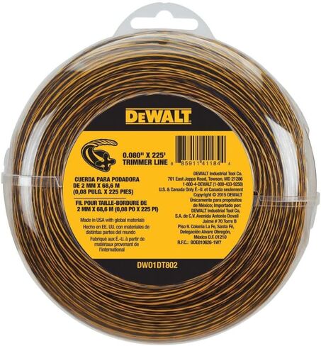DEWALT DWO1DT801 String Trimmer Line, 50-Feet by 0.080-Inch in Kuwait