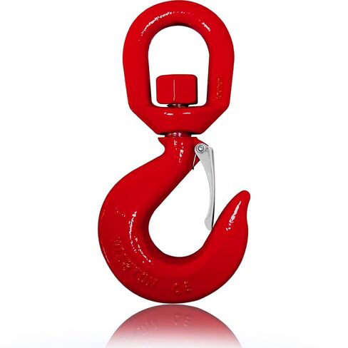 3 طن دوار الرفع خطاف دوارة الشقوق ، خطاف دوارة G80 Crane مع خطاف عين مزلاج مزلاج الأمان لزيادة ورفع ، سعة 6600 رطل. in Kuwait