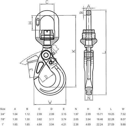 3/8'' Grade 100 Clevis Foundry Hook Clevis Chain Hook WLL 8800 LBS BS 35200 LBS in Saudi Arabia