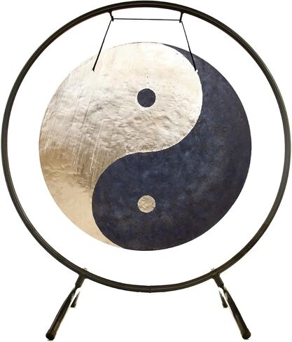 20" to 26" Taoist Breeze Gongs on Stands - Includes Gong, Stand, & Mallet/Yin & Yang/Perfect for Meditation & Sound Healing in Saudi Arabia