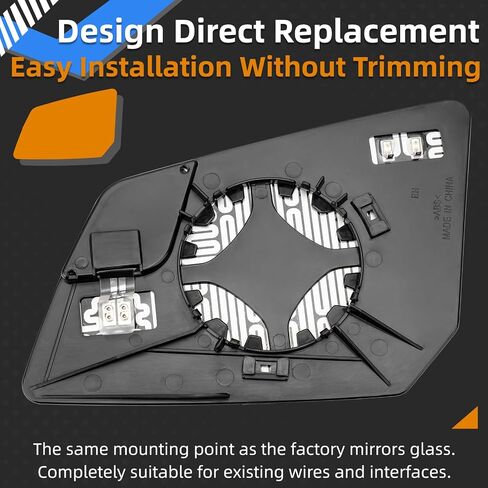 Driver Side Mirror Replacement for GMC Acadia 2013 2014 2015 2016 2017, for Chevrolet Traverse 2013 2014 2015 2016 2017 - Left Side Mirror Glass, Rear View Mirrors Glass with Power Heated in Saudi Arabia