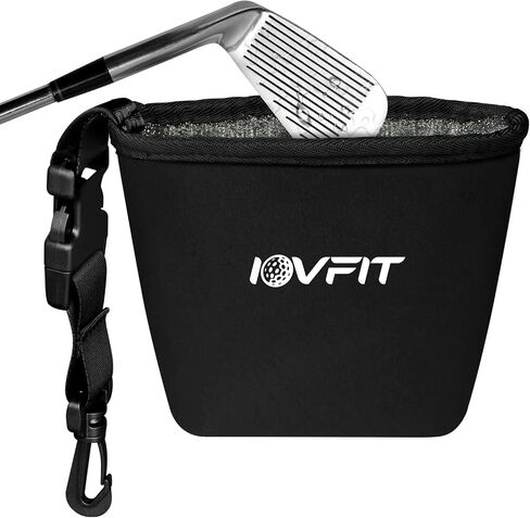 Golf Club و Golf Ball Cleaning Bag ， منظف نادي مضاد للماء مع مقطع قابل للفصل ، وإزالة الأوساخ والعشب السريع ، وتصميم مضغوط لاعبي الغولف in Saudi Arabia