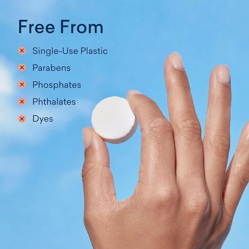 BLUELAND Foaming Hand Soap Refill Tablets, 4-Pack, Variety Scents, Eco Friendly Cleaning Products, 4 x 9 Fl oz in Saudi Arabia