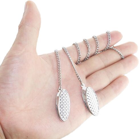 2 PCS Dental Bib Clips,Adjustable Lightweight and Portable Metal Dentist Bibs Clips Napkin Bib Holder Bib Clips Neck Chain for Runners Dentists Youth Adult Seniors and Elderly,Silver,LXLVOUEG in Kuwait