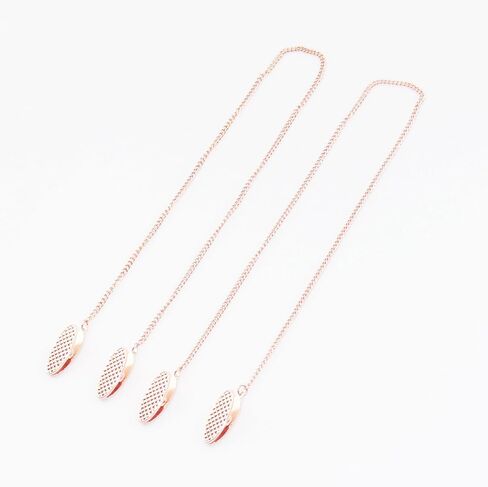 2 PCS Dental Bib Clips,Adjustable Lightweight and Portable Metal Dentist Bibs Clips Napkin Bib Holder Bib Clips Neck Chain for Runners Dentists Youth Adult Seniors and Elderly,Silver,LXLVOUEG in Kuwait