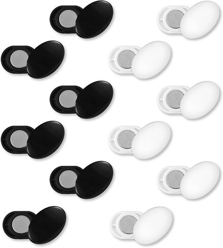 10 Pairs Magnetic Race Bib Holders, Oval Style & Rounded Corners Running Bib Pins Magnet Clips Marathon Race Number Snap Holder Board for Triathlon Cycling Runners Field Supplies in Saudi Arabia