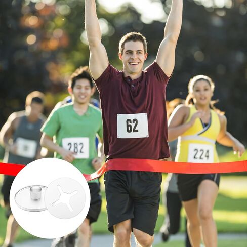 36 PCS CLEAR Running BIB CLIPS - نظام تثبيت مشبك رقم السباق ، حامل مقاطع مريلة السباق ، Triathlons Race BIB Holder Meusts Holder for Runners Marathon ، التزلج ، المسار والميدان in Saudi Arabia