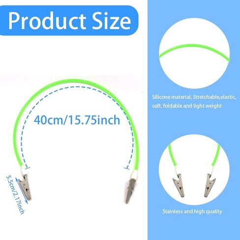 5PCS-Silicone Colorful Dentist Bib Holder Clip with Metal Clips Neck Chains, Dental Napkin Clip for Clinic, Colorful Silicone Lanyard Napkin Holder+ five hooks (Bright Color Series) in Kuwait