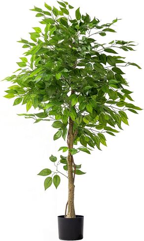 7ft شجرة الاصطناعية للديكور المنزلي ، نباتات فو ، نبات فو ، نباتات حرير مزيفة مع وعاء لمكتب غرفة المعيشة في المنزل الداخلي حديقة in Kuwait