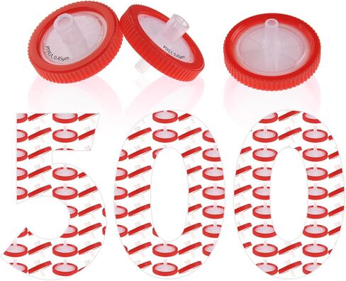 Syringe Filters PTFE Membrane - 25 mm Membrane Diameter,0.45 um Pore Size,Pack of 500 in Kuwait