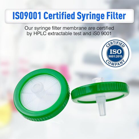 مرشحات المحقنة ptfe 33 مم 0.22 أم ، 100pcs in Kuwait