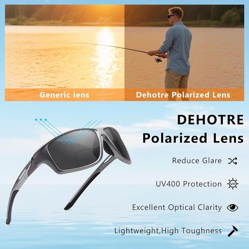 2 Pack Bifocal Reading Sunglasses Men Wrap Around Sports Sun Readers Outdoor Clear Top Soft Nose Pads PC Frame UV400 in Saudi Arabia