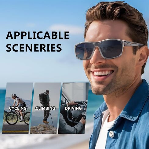 2 Pack Bifocal Reading Sunglasses Men Wrap Around Sports Sun Readers Outdoor Clear Top Soft Nose Pads PC Frame UV400 in Saudi Arabia