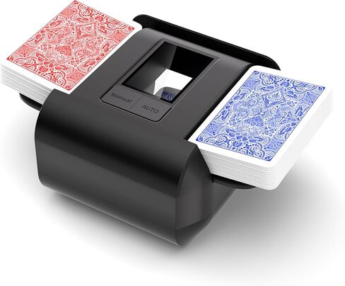 آلة خلل البطاقات التلقائية ل 1-2 طوابق ، USB-C القابلة لإعادة الشحن ، والضوضاء الثقيلة ، والضوضاء المنخفضة ، والمحمولة-تعمل مع UNO ، المرحلة 10 ، SKIP-BO ، Blackjack ، أوراق اللعب القياسية والمزيد in Kuwait