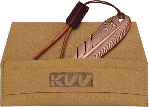 KVV Premium Single-Prong Feather-Inspired Divot Tool with Leather Lanyard – Perfect Golf Gift for Golfers in Saudi Arabia