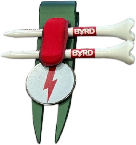 The Byrd Divot Clyp Golf Multitool - Divot Tool & Clip | Organizes Your Tees, Ball Marker & Divot Tool All in One | Essential Golf Gear for Focused Rounds | Golf Accessories for Men (Green) in Saudi Arabia