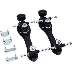 Roller Skate Base Four-Wheel Two-Row Roller Skate Bracket Skateboard Base Bottom Plate Skate Base Bottom Plate Black in Saudi Arabia