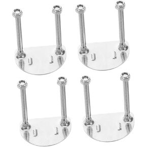 Popetpop 4pcs صفيحة قوس أسطوانة من الفولاذ المقاوم للصدأ مع امتصاص الصدمات للتزلج على أجهزة التزلج على التزلج على التزلج على الاستقرار والمرونة in Kuwait