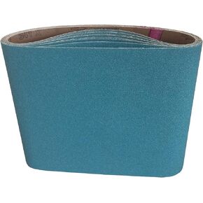 7-7/8 x 29-1/2 Inch Sanding Belts - Starcke Premium 60 Grit Blue Zirconia Cloth Belt Sanders for Woodworking, Metal, Composites & Aluminum, Autobody Sandpaper Belts, Floor Belt Sanding - 5 Pack in Kuwait