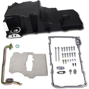 302-2 81073 LS SWAP RETROFIT OIL OIL PAN KIT ALECTINAM ALUMINIM متوافق مع Chevy Ventura Omega Camaro Nova F-Body G-Body 1964-1992 LS1 LS2 LS3 LS6 5.3L 5.7L 6.0L 6.5L V8 محركات in Kuwait