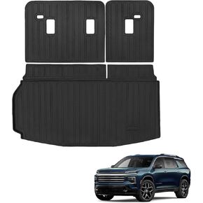 Sze Cargo Mat with Backrest Mats for 2025 Chevrolet Chevy Equinox/GMC Terrain Trunk Mat TPE Seats Back Mat All Weather Cargo Liner for Chevy Equinox Accessories (Cargo Mat+Backrest Mat) in Kuwait