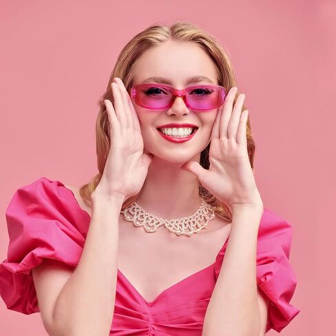 Pibupibu Wholesale 40 Pairs 90s Retro Rectangle Sunglasses Bulk Adults Unisex, Fun Colorful Y2k Glasses Party Favors in Kuwait