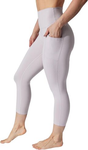 90 Degree By Reflex Womens 2 Pack Interlock Tribeca Elastic Free High Waist Side Pocket Capri and Everyday Capri in Saudi Arabia