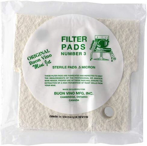 1 X Buon Vino Mini-Jet Filter Pads - #3 in Saudi Arabia